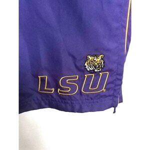 Vintage LSU Track Pants Men's Size XL Leg Openings Zip Purple Windbreaker Tigers